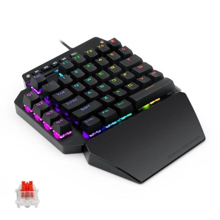 K700 44 tasti Tastiera RGB luminosa commutabile Axis Gaming a una mano, lunghezza cavo: 1 m K700 44 tasti Tastiera RGB luminosa commutabile Axis Gaming a una mano, lunghezza cavo: 1 m